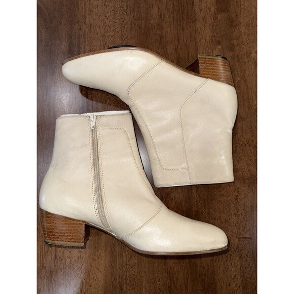 Giorgio Brutini Men’s Leather Ankle Boots 2” Heel Zip Western Mod Retro 8.5W - Picture 6 of 13